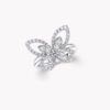 18K WHITE GOLD DIAMOND MEDIUM RING