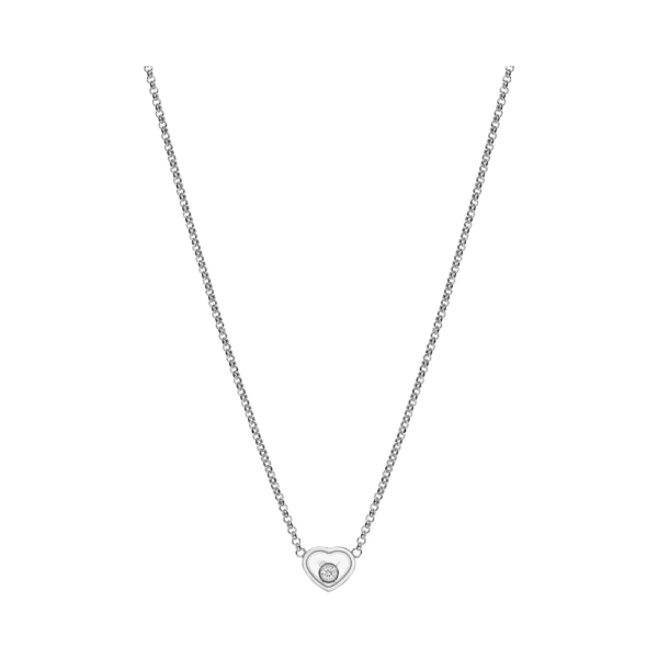 18K WHITE GOLD DIAMOND NECKLACE