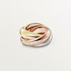4 18K ROSE, WHITE AND YELLOW GOLD EXTRA LARGE RING