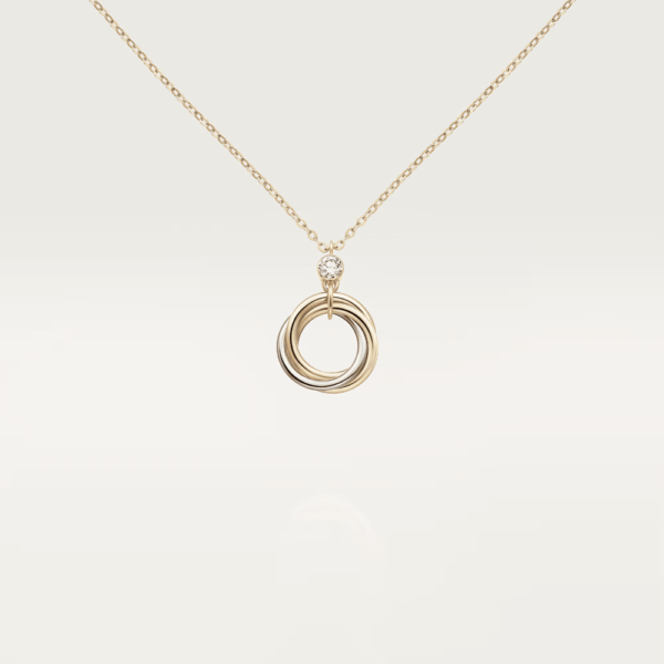 18K ROSE, WHITE AND YELLOW GOLD DIAMOND NECKLACE