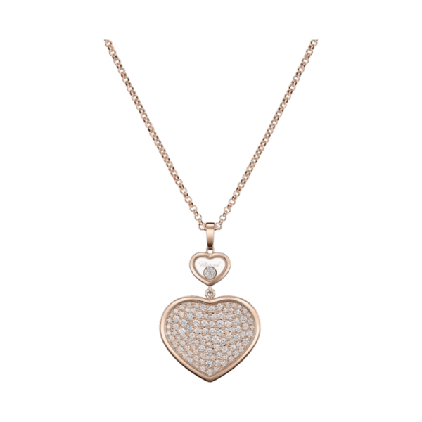 18K ROSE GOLD DIAMOND LARGE NECKLACE