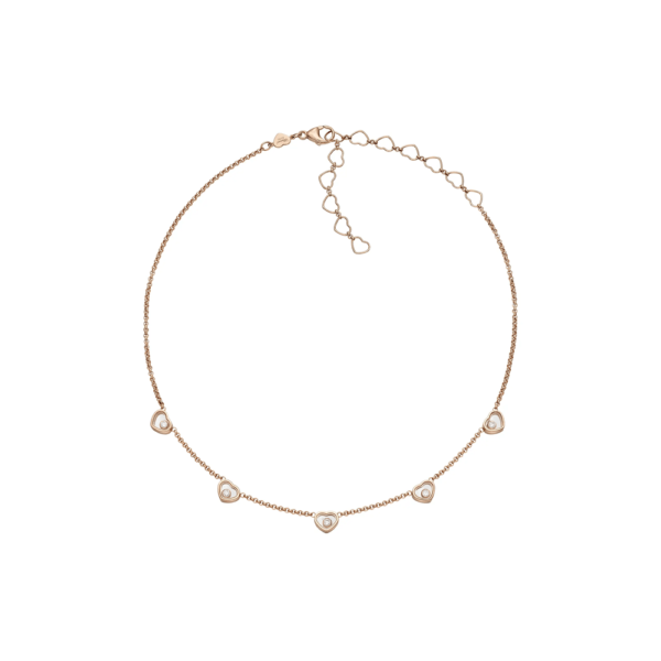 18K ROSE GOLD DIAMOND LARGE NECKLACE