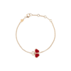 18K ROSE GOLD CARNELIAN AND DIAMOND BRACELET