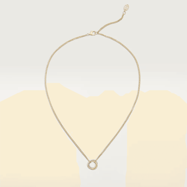 18K ROSE, WHITE AND YELLOW GOLD MINI NECKLACE