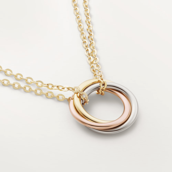 18K ROSE, WHITE AND YELLOW GOLD MINI NECKLACE