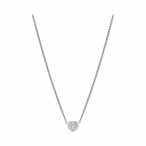 18K WHITE GOLD DIAMOND NECKLACE