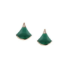 18K ROSE GOLD MALACHITE AND DIAMOND EARRING