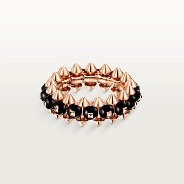 18K ROSE GOLD ONYX RING