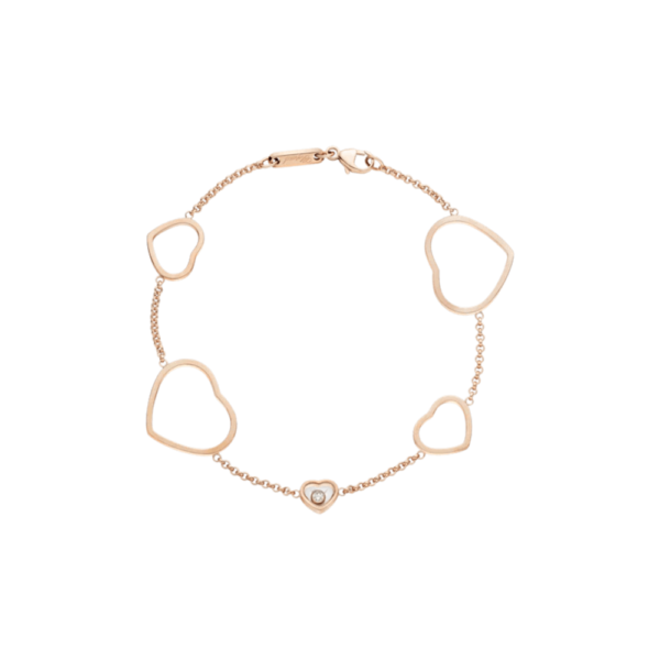 18K ROSE GOLD DIAMOND BARCELET