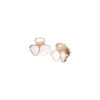 18K ROSE GOLD MOTHER OF PEARL AND DIAMOND EARRING