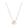 18K ROSE GOLD MOTHER OF PEARL AND DIAMOND NECKLACE