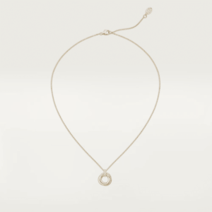 7 18K ROSE, WHITE AND YELLOW GOLD SMALL DIAMOND NECKLACE