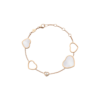 18K ROSE GOLD MOTHER OF PEARL AND DIAMOND BRACELET