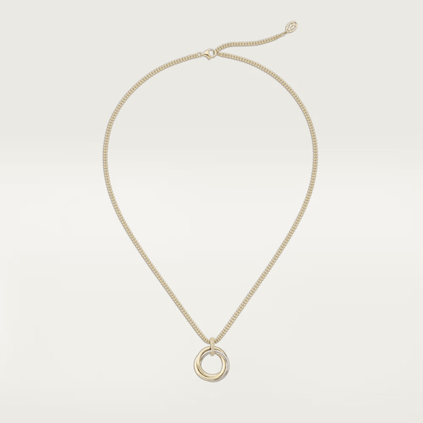 18K ROSE, WHITE AND YELLOW GOLD MEDIUM DIAMOND NECKLACE