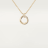 18K ROSE, WHITE AND YELLOW GOLD MEDIUM DIAMOND NECKLACE