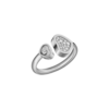 18K WHITE GOLD DIAMOND RING