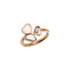 18K ROSE GOLD MOTHER OF PEARL AND DIAMOND RING