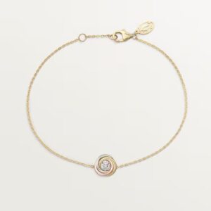 841814c7a9105973983d43d658a84977 18K ROSE, WHITE AND YELLOW GOLD DIAMOND BRACELET