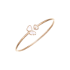 18K ROSE GOLD MOTHER OF PEARL AND DIAMOND BANGLE