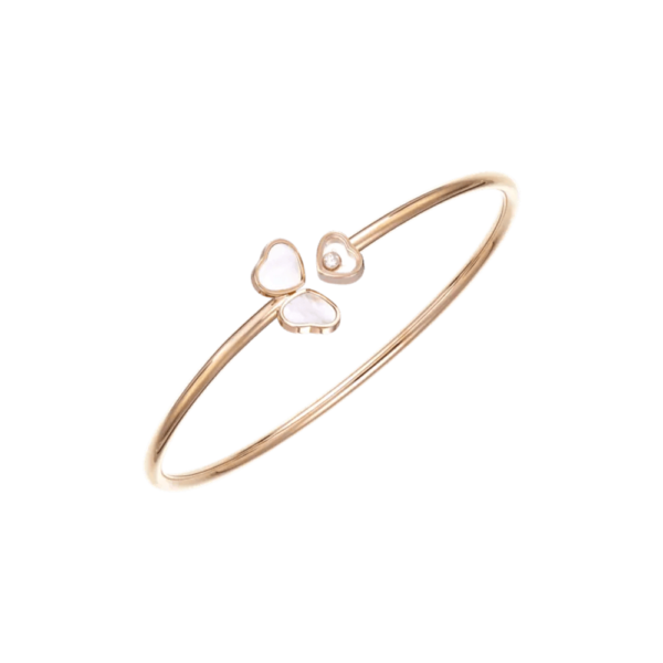 18K ROSE GOLD MOTHER OF PEARL AND DIAMOND BRACELET