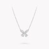 18K WHITE GOLD SOLITAIRE DIAMOND NECKLACE
