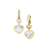 18K YELLOW GOLD MOTHER OF PEARL AND DIAMOND EARRING