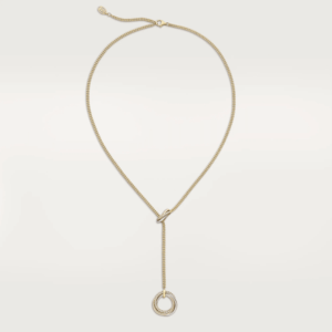 9 18K ROSE, WHITE AND YELLOW GOLD DIAMOND NECKLACE