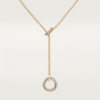 18K ROSE, WHITE AND YELLOW GOLD DIAMOND NECKLACE