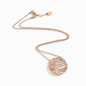 18K ROSE GOLD DIAMOND MEDIUM NECKLACE