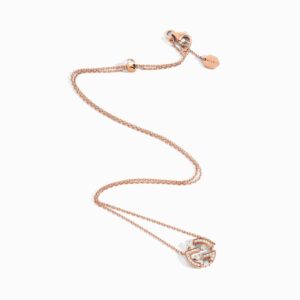 18K ROSE GOLD DIAMOND MINI NECKLACE
