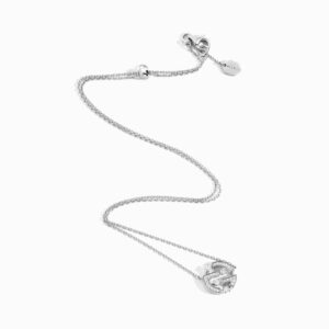 18K WHITE GOLD DIAMOND MINI NECKLACE