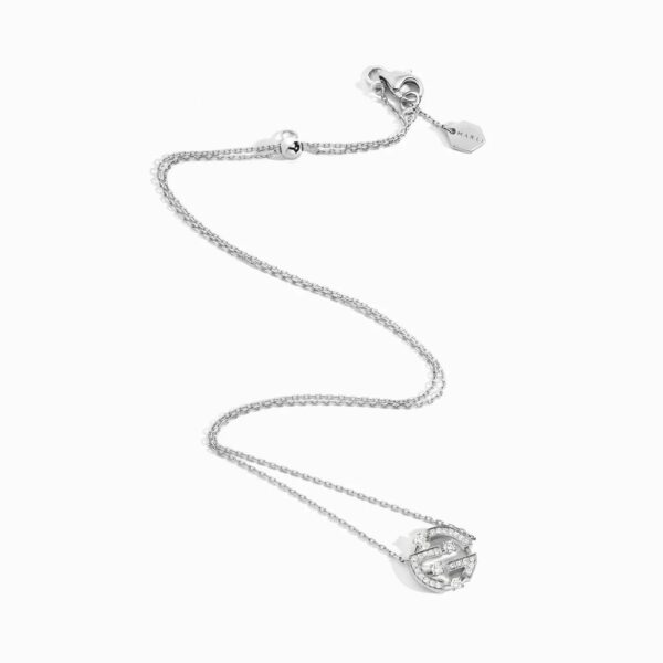 18K WHITE GOLD DIAMOND MINI NECKLACE