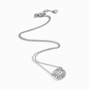 18K WHITE GOLD DIAMOND SMALL NECKLACE