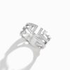 18K WHITE GOLD 3 LINE DIAMOND RING