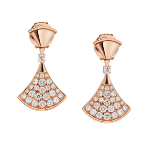 18K ROSE GOLD DIAMOND EARRING