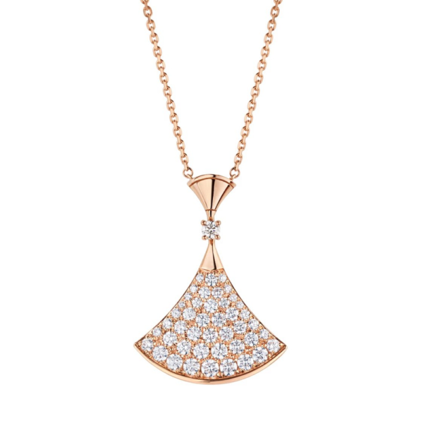 18K ROSE GOLD DIAMOND MEDIUM NECKLACE