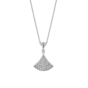 18K WHITE GOLD DIAMOND MEDIUM NECKLACE