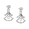 18K WHITE GOLD DIAMOND EARRING
