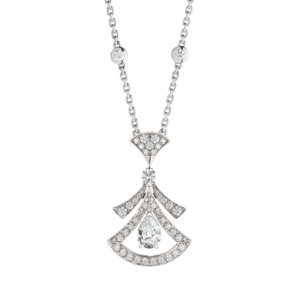 18K WHITE GOLD DIAMOND NECKLACE