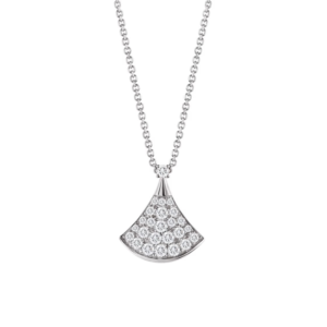 18K WHITE GOLD DIAMOND NECKLACE