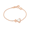 18K ROSE GOLD MOTHER OF PEARL AND DIAMOND BRACELET