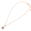 18K ROSE GOLD TANZANITE AND DIAMOND NECKLACE
