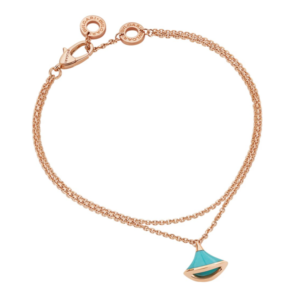 18K ROSE GOLD TURQUOISE BRACELET