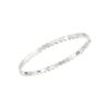 18K WHITE GOLD PLAIN BRACELET