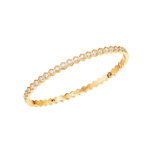 18K YELLOW GOLD PAVE DIAMOND BRACELET