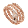 18K ROSE GOLD ONYX AND DIAMOND BANGLE