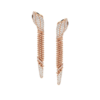 18K ROSE GOLD ONYX AND DIAMOND EARRING