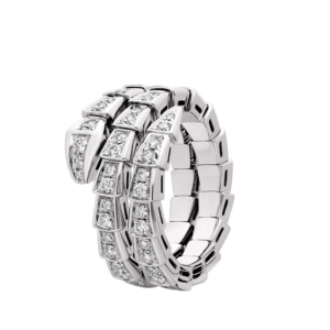 18K WHITE GOLD DIAMOND THIN RING