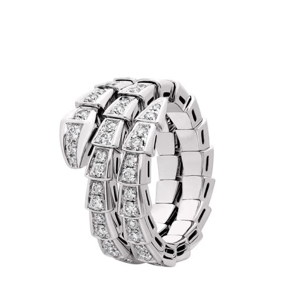 18K WHITE GOLD DIAMOND THIN RING
