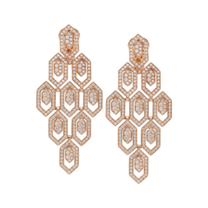 18K ROSE GOLD DIAMOND EARRING